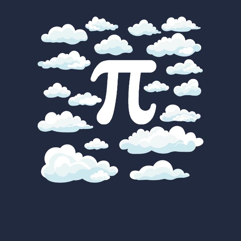 Pi Day Symbol In The Sky Clouds Funny Math
