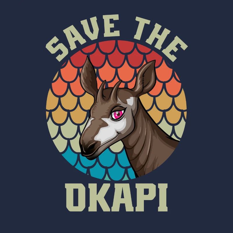 Okapi coucher de soleil Animal