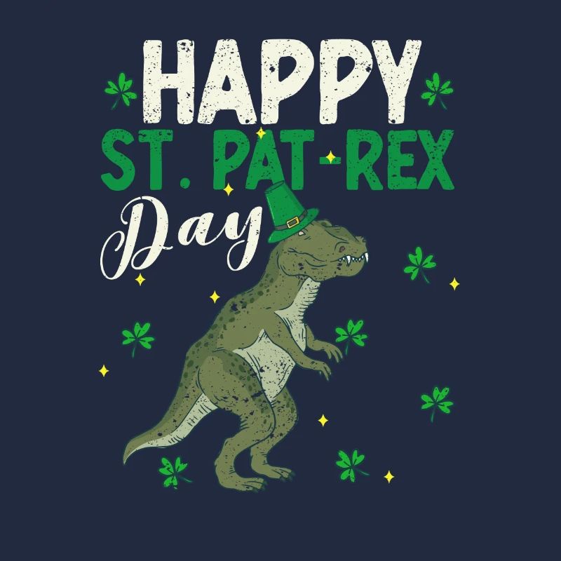 Glücklich St.Pat-Rex Tag Saint Patrick Dinosaurier