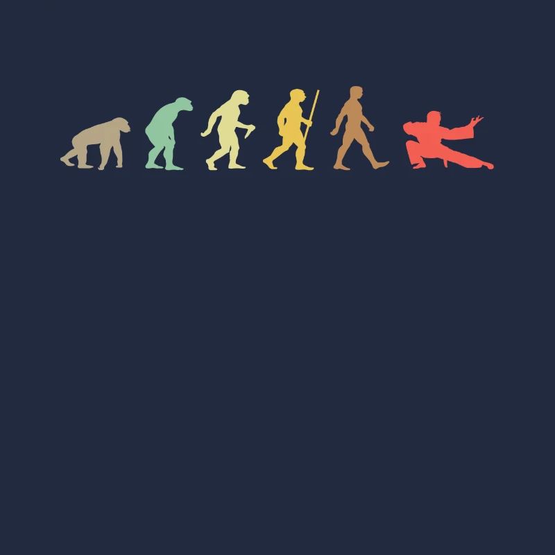 Vintage Judo Retro Kampfkunst Evolution