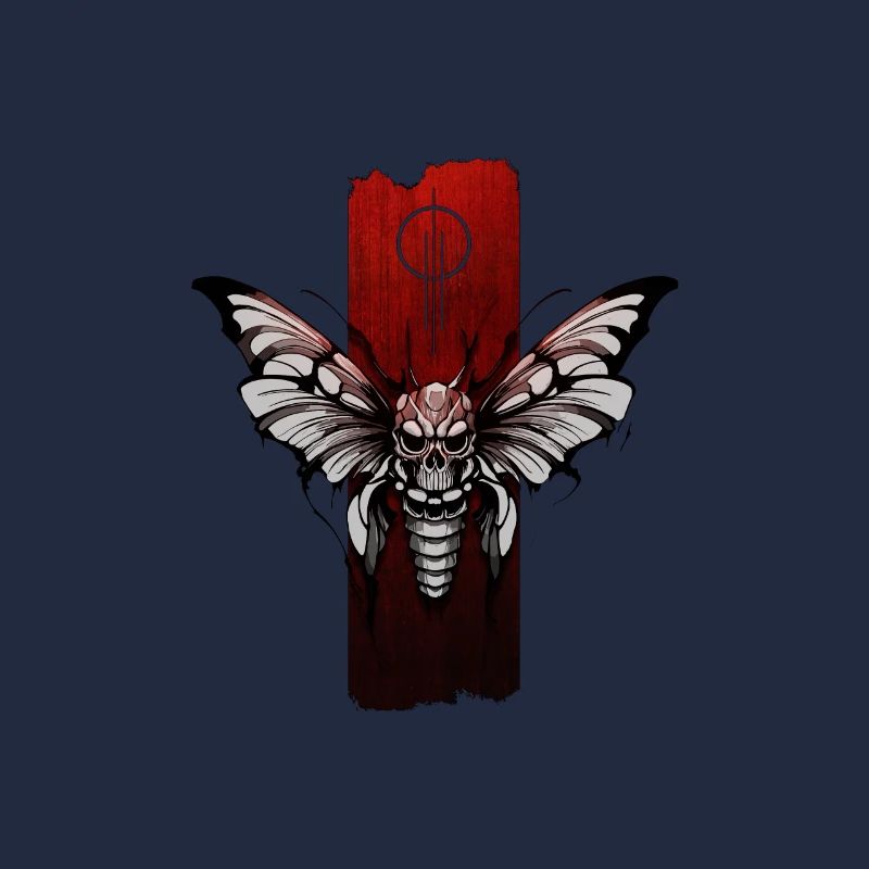 Mystical Moth: Skull Elegance