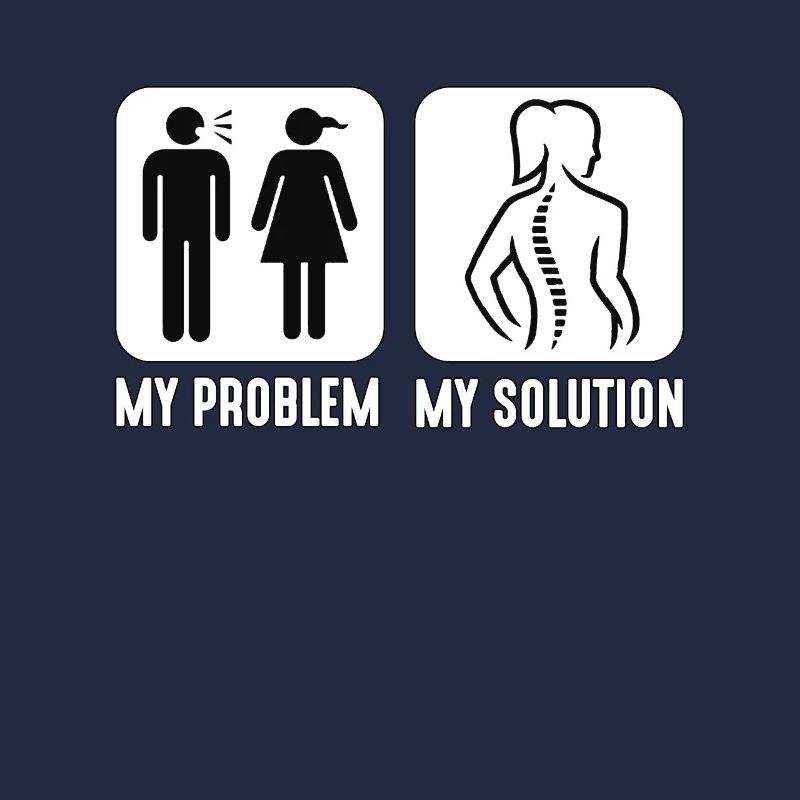 Chiropractor My Problem My Solution Pictogram Mom