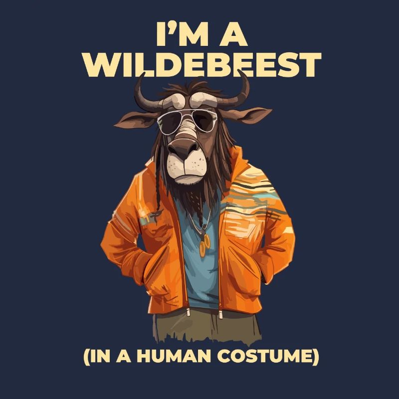 Ich Bin Ein Gnu Witziges Halloween Kostüm Gnu