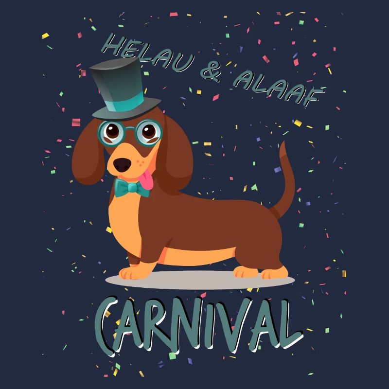 Gentleman, Teckel, Carnaval, Carnaval, Helau Alaaf