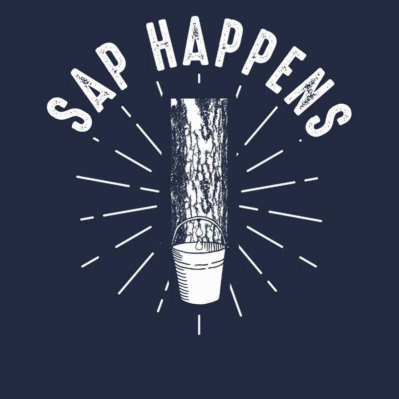 Maple Syrup Tree Tapping Funny Autumn