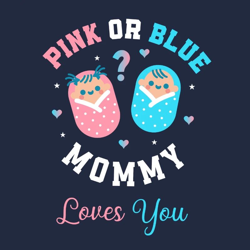 Rosa oder blaue Mama liebt dich süßes Babyparty-Geschenk