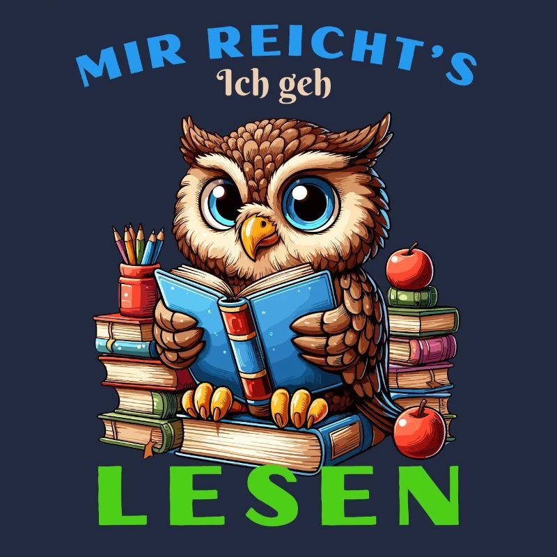 Mir reicht's Eule Eulen Uhu Buch Bücher Lesen Fun