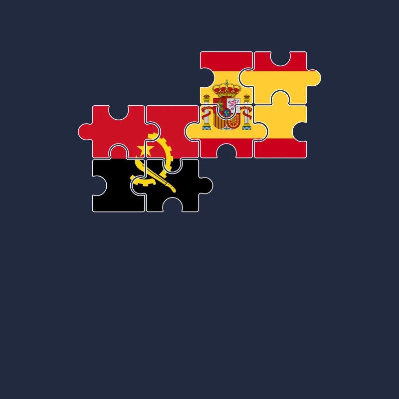 Angola Spanien Flagge Spanisch Angolaner