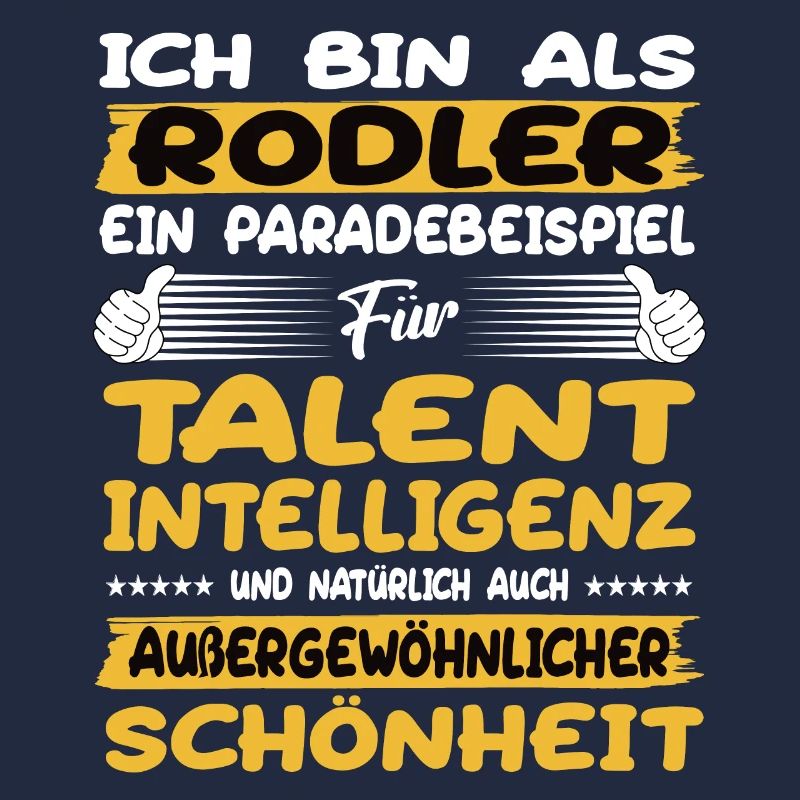 Rodler ein Paradebeispiel Rodeln