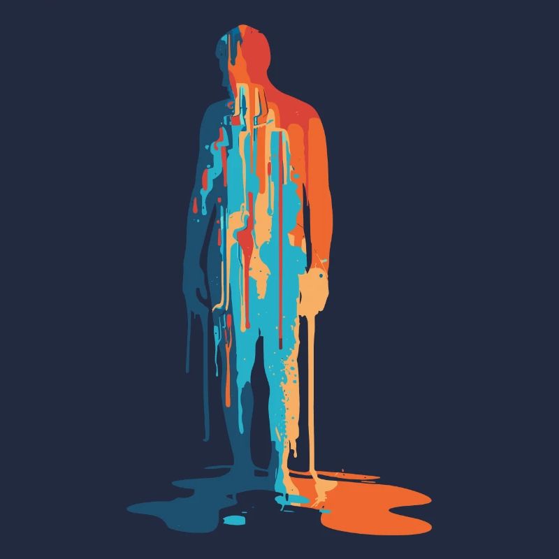 Explosion de couleurs Modern Silhouette