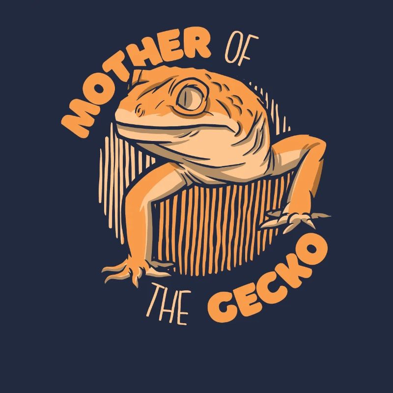 Mutter Der Gecko Eidechse Gekkota Schopfhaube