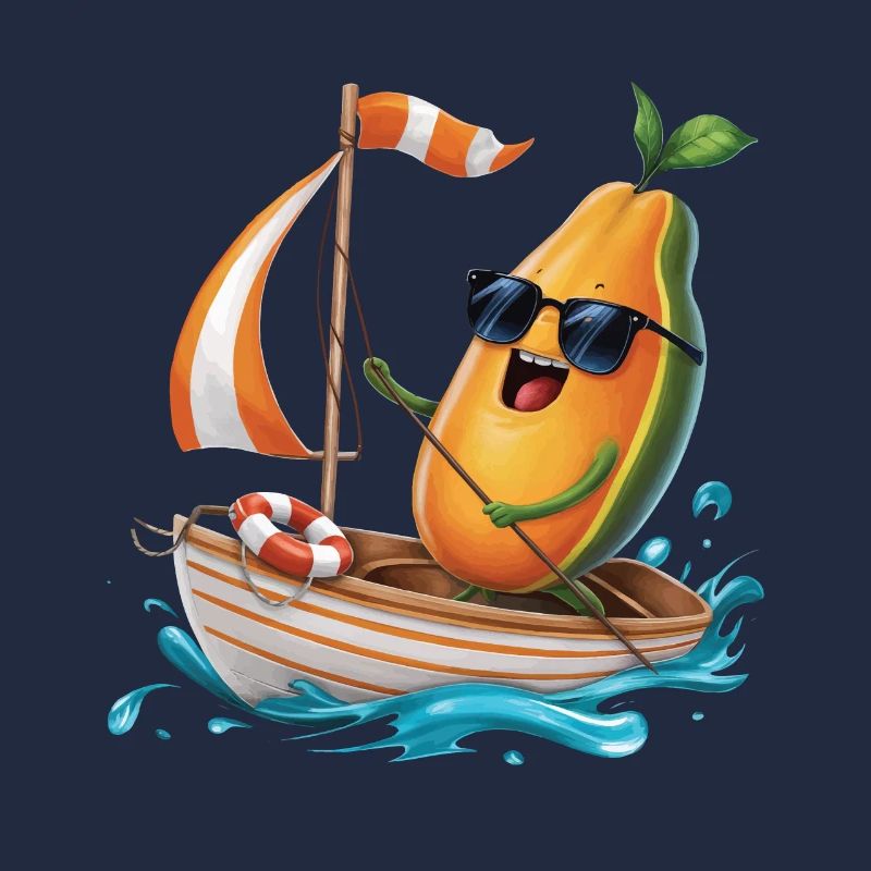 Frucht Papaya Bootfahren Geschenk