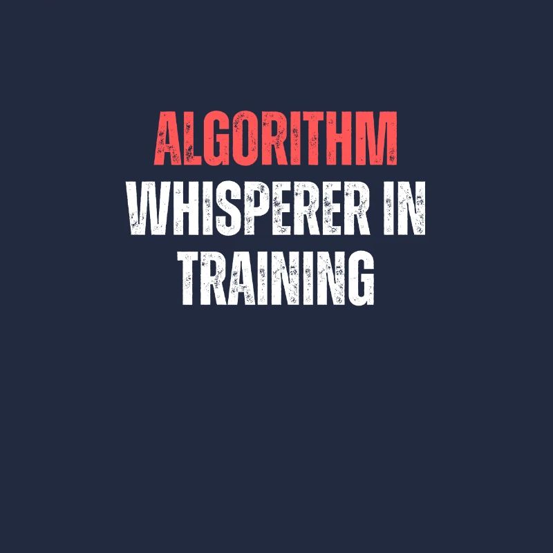 Chuchoteur d’algorithme en formation Drôle de technologie de codage