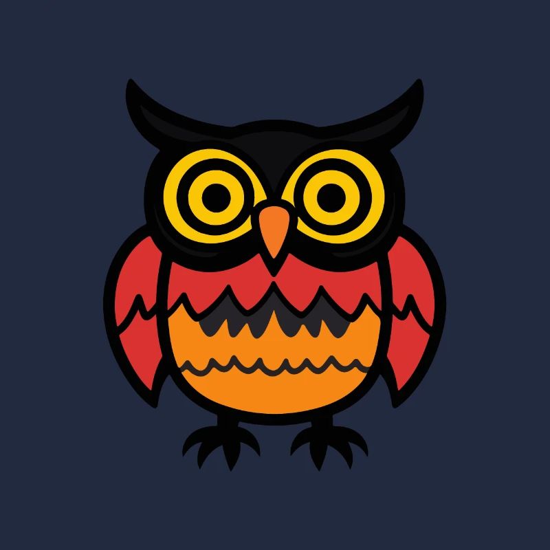 Eule Halloween Comic Lustig