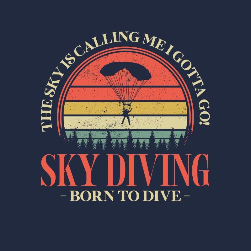 Skydive Skydiver Skydiving Fallschirm Geschenk