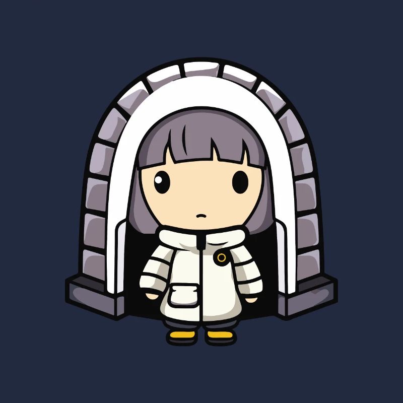 Winter Eskimo Iglu Comic