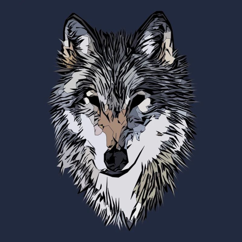 Conception graphique de visage de chien