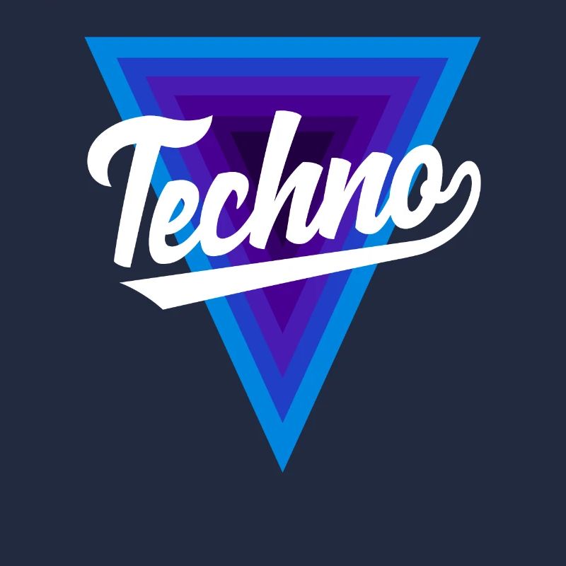 Techno Lover Triangle Design