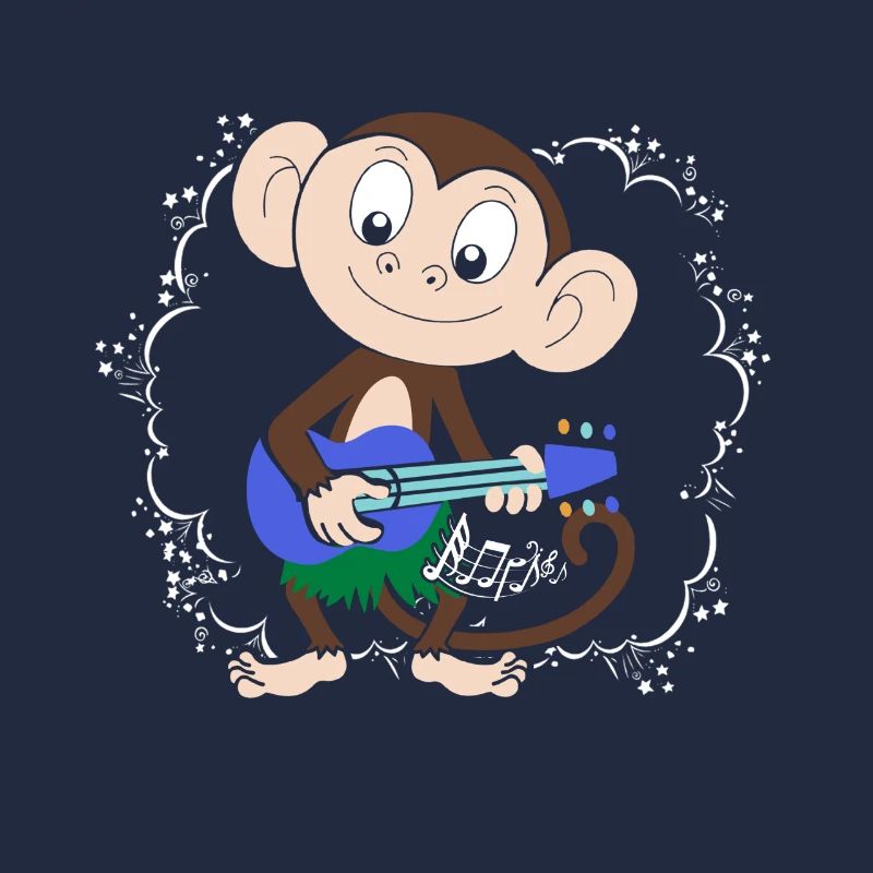 Sock Monkey Plays Ukulele Hula