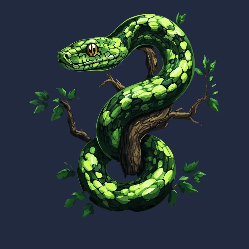 Green Tree Python Snakes Lover Terrarium