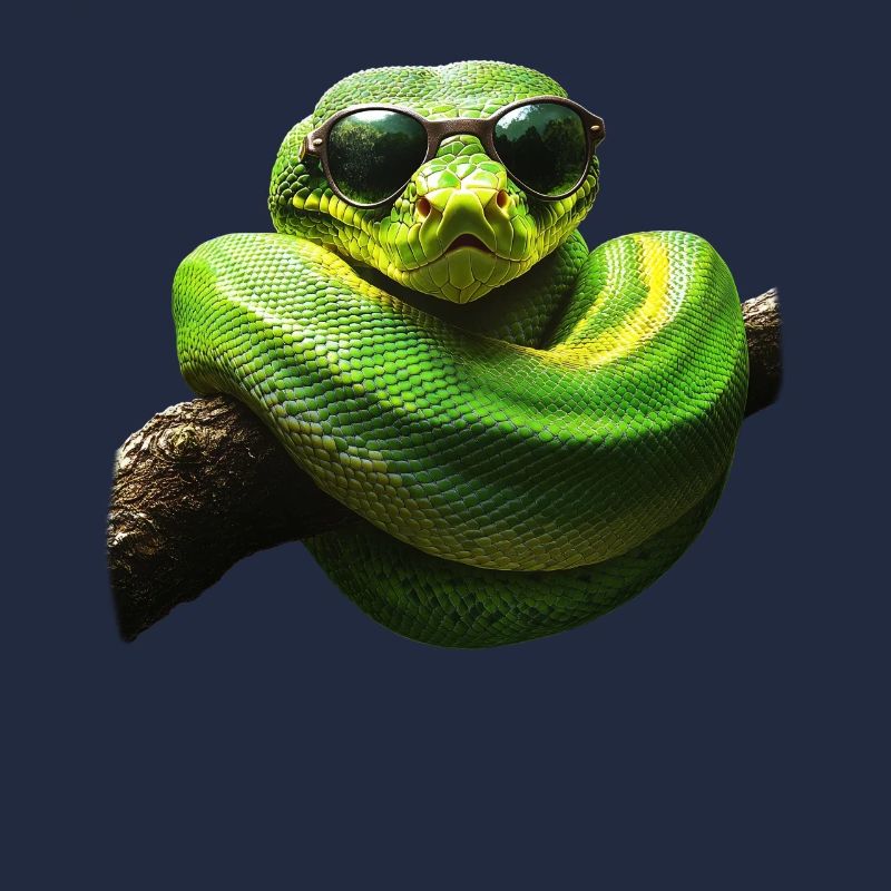 Green Tree Python Snakes Lover Terrarium