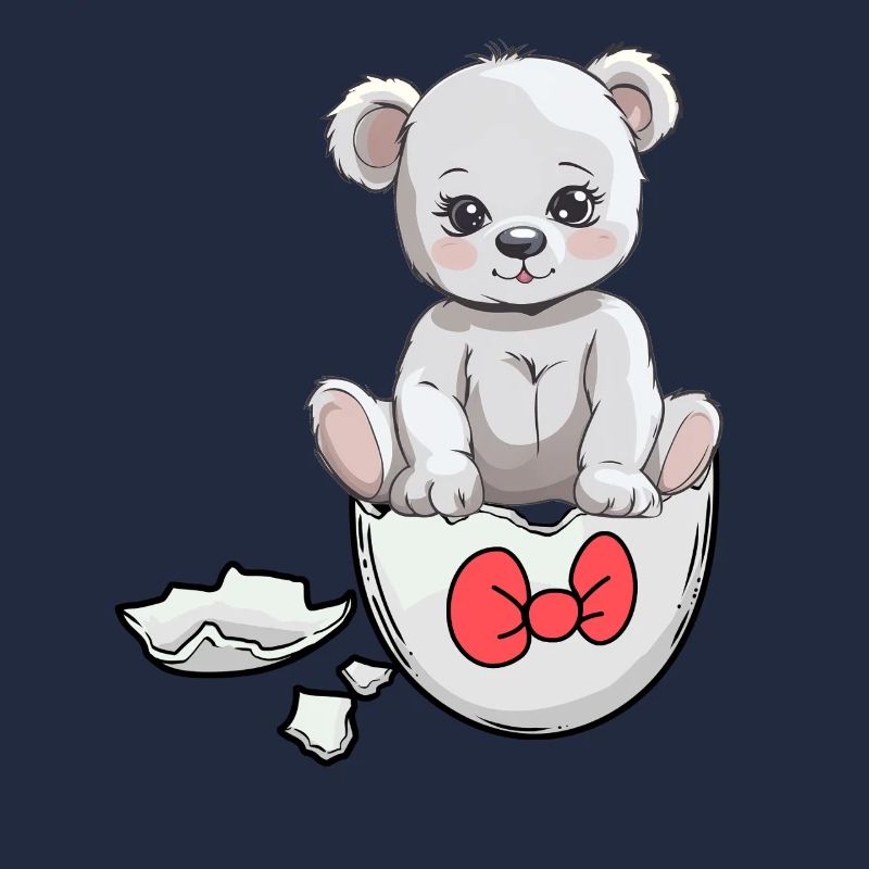 Teddy Bear Birth Baby Eggshell Hatch