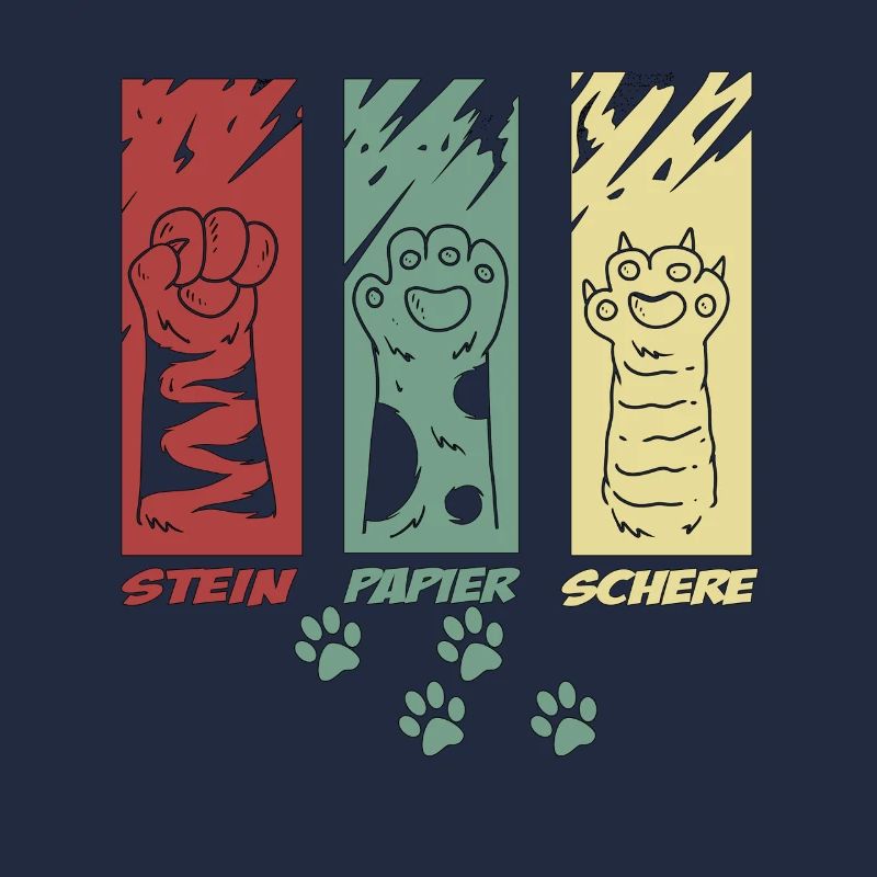 Chat Propriétaire Ciseaux Pierre Papier Chat Pattes