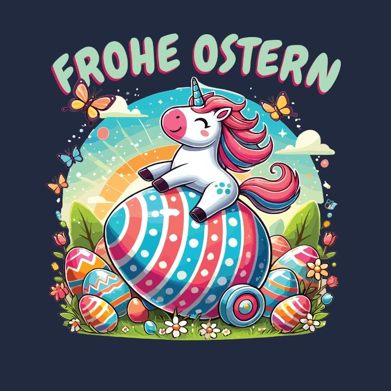 Happy Easter Unicorn – Funny Easter Egg Design