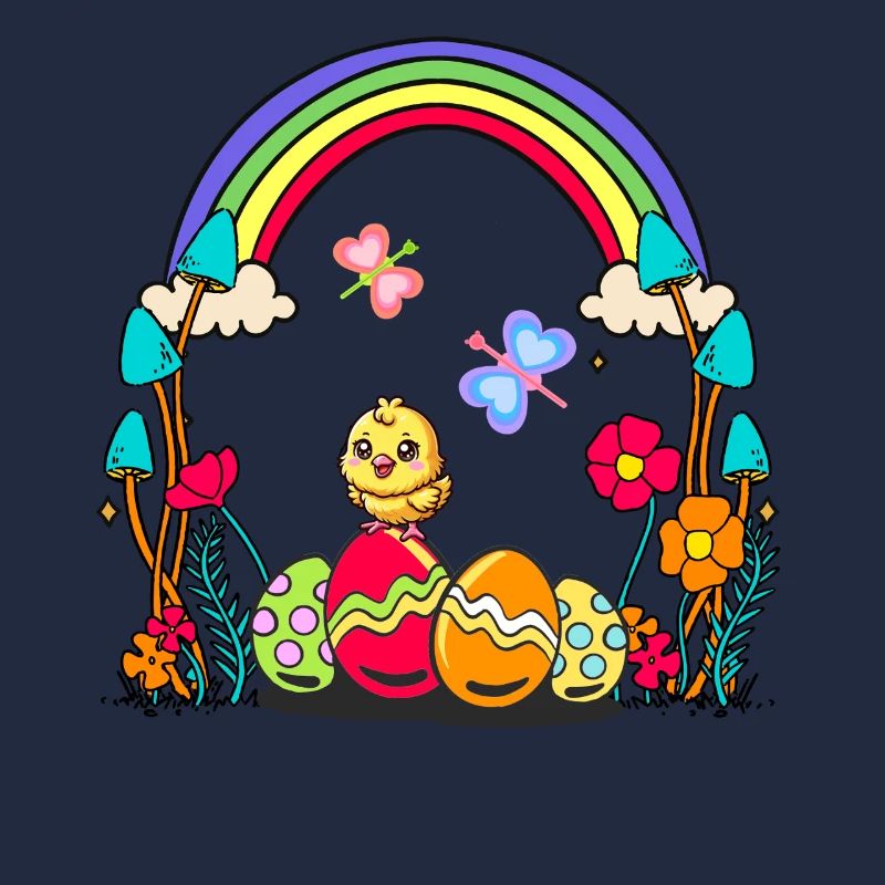 Easter Chick Kids Child Easter Eggs