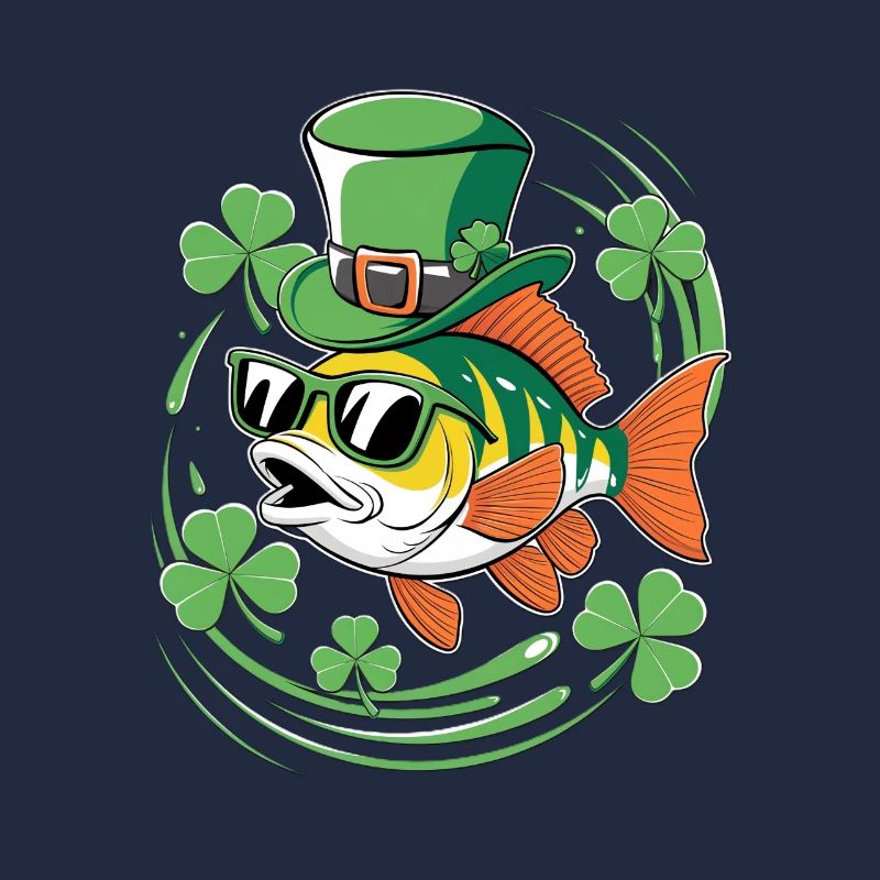 La Saint-Patrick avec poissons et trèfles