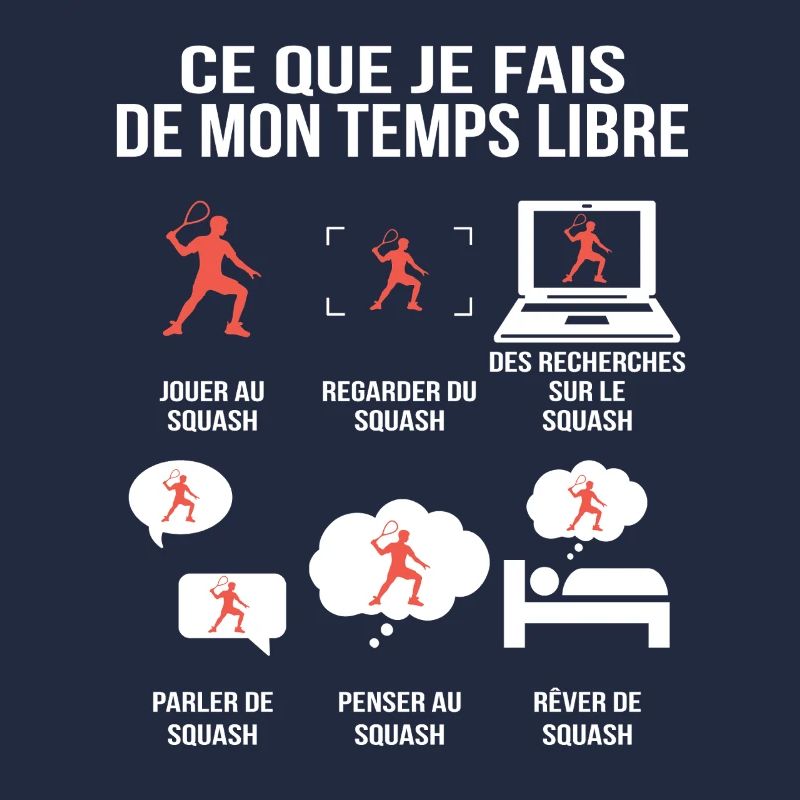 Ce que je fais de mon temps libre – Squash
