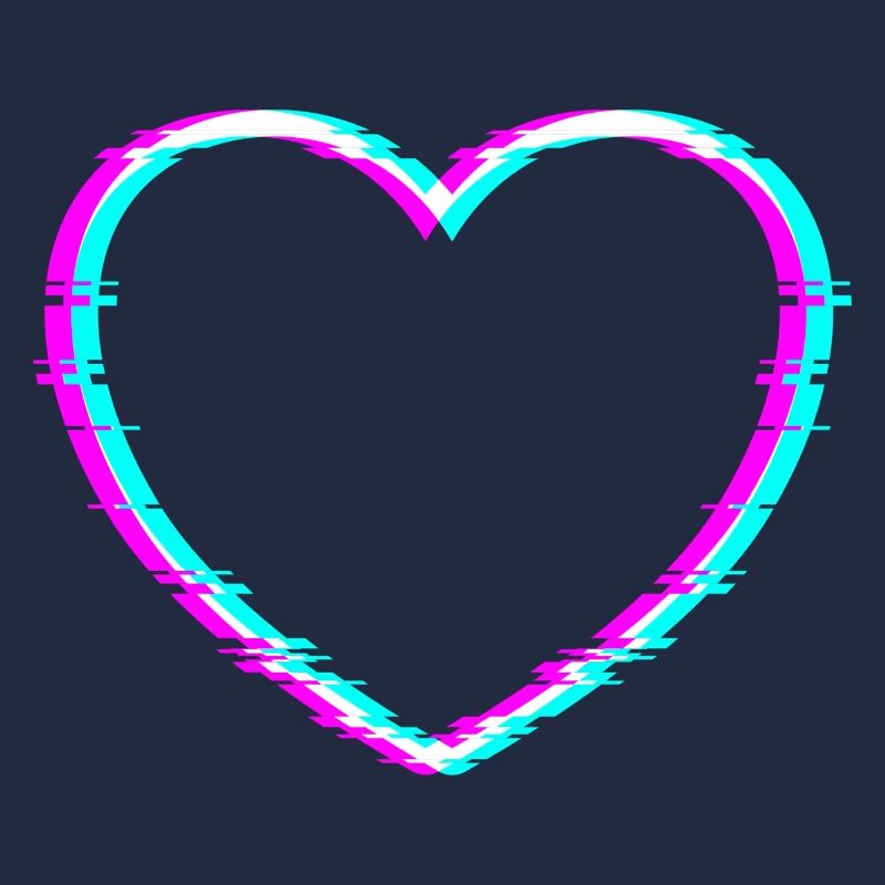 Heart | With cool digital distortion effect