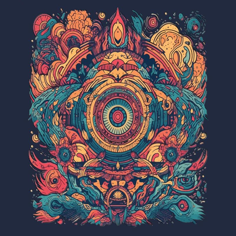 Magic Psychedelic Trip Conception abstraite