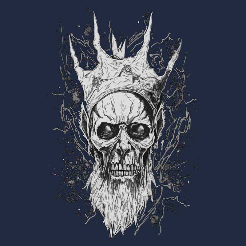 Gothic Line King Throne Horror Skull Horror Dark