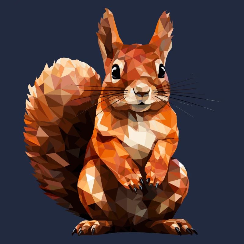 Eichhörnchen im Polygon Stil
