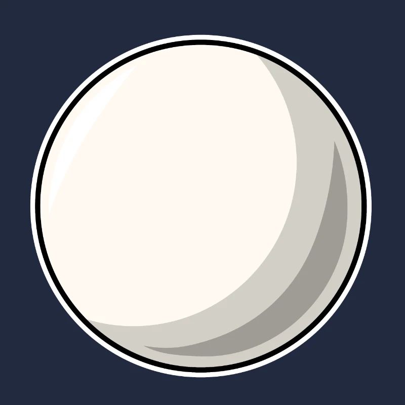 Boule de billard blanc