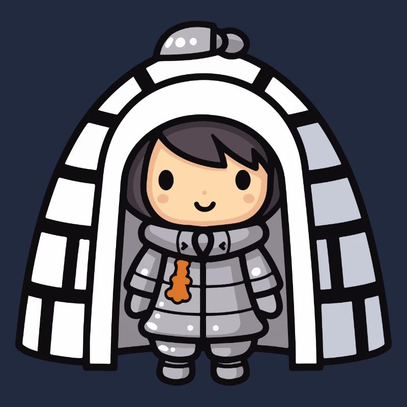 Winter Eskimo Igloo Comic