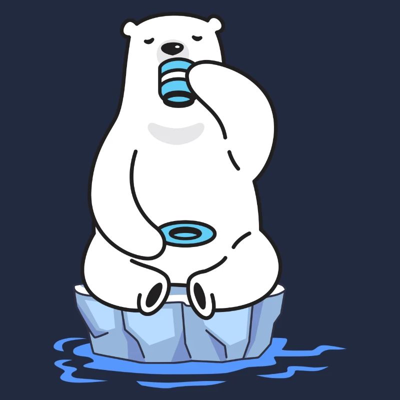 eisbader winterbader winterschwimmer eisbär tee