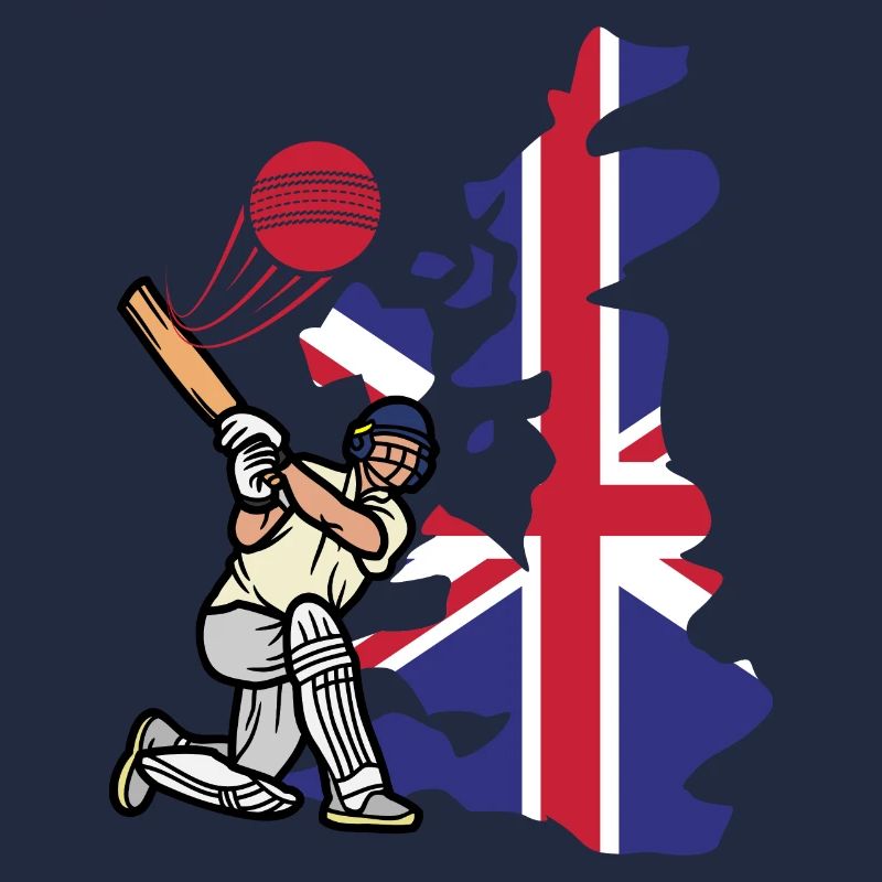 Match de cricket - Angleterre de cricket - Engalnd flag