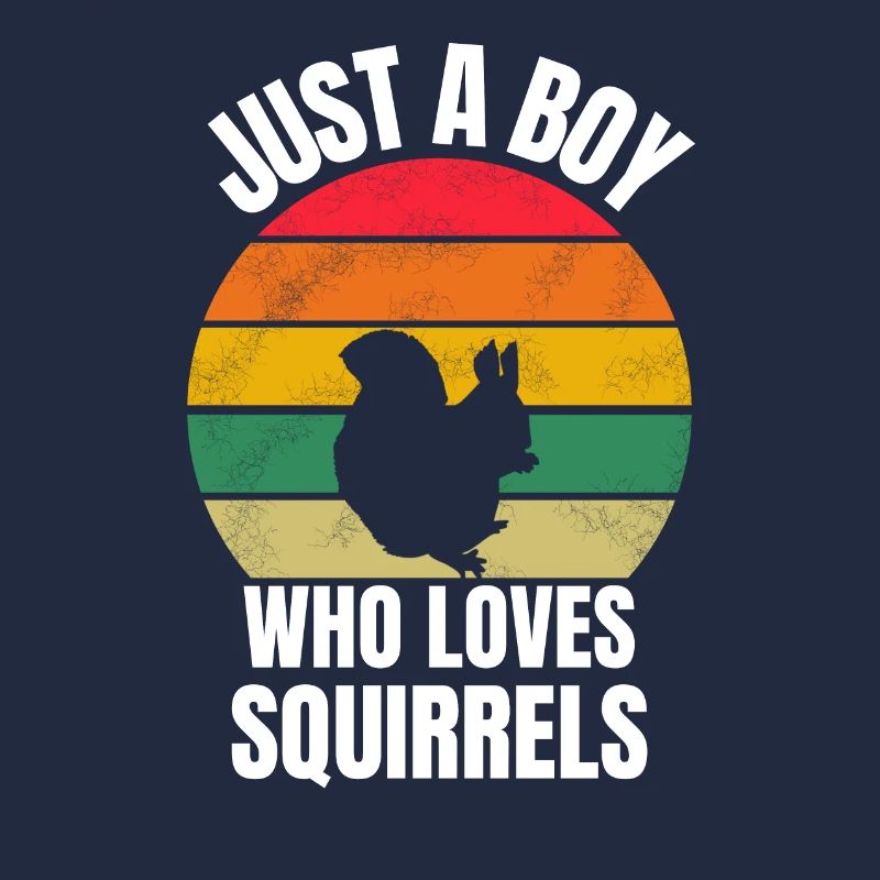 Retro Eichhörnchen Junge