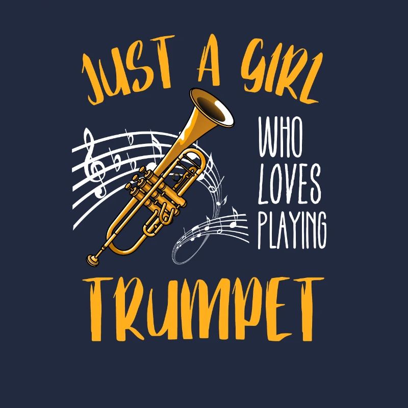 Musik Trompeter Mädchen Geschenk Musiker Trompete