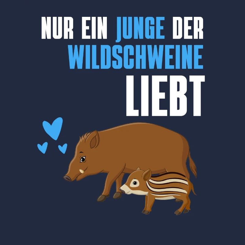 Nur ein Junge der Wildschweine liebt Wildschwein