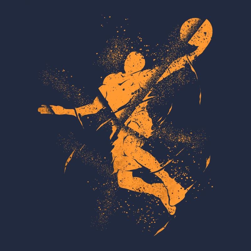 Basketteur Basketteur Dunking Grunge Splash