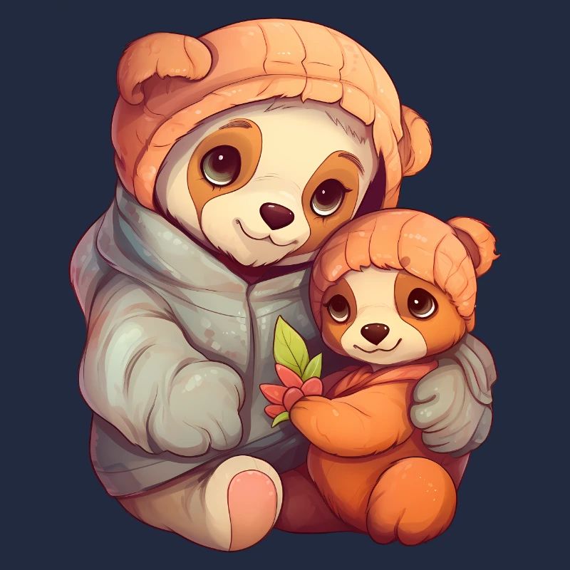 Mama und Bärbaby