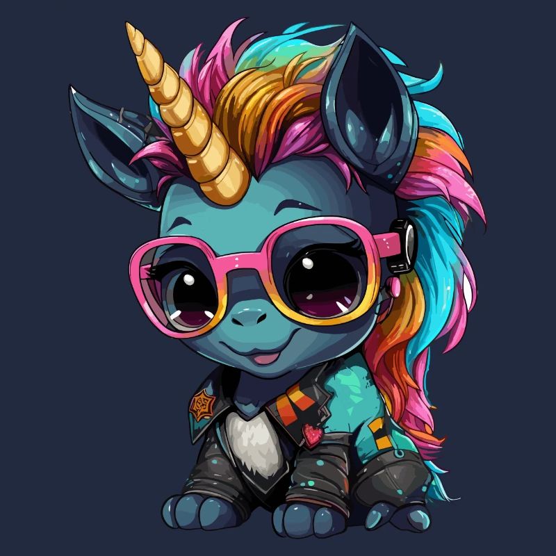 Punker Einhorn Design