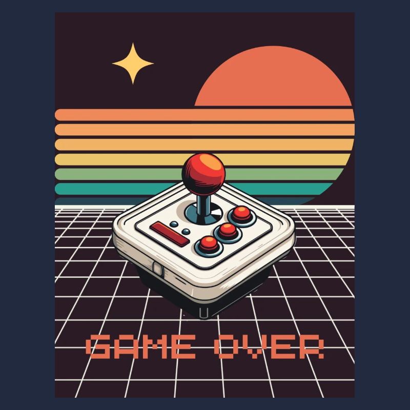 Game Over, Rétro, Gaming, Joystick
