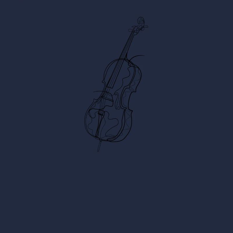 Violoncelle - dessin au trait