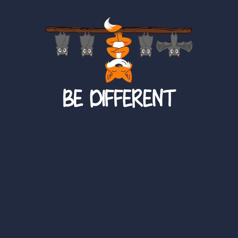 Fledermäuse & Fuchs sind be different als Geschenk