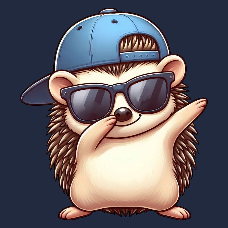 Igel Cartoon Cool Dab Dabbing Basecap