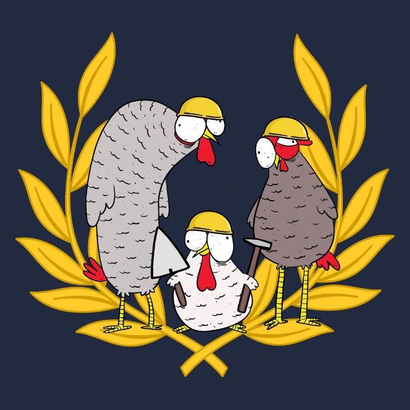 Construction Site Builder Deployment Team Mason Chickens Job